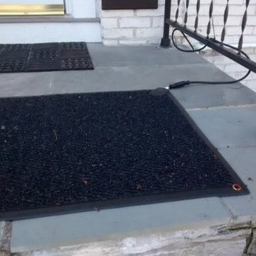 Peter completely eliminated black ice from his front steps