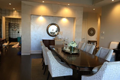 Example of a dining room design in Calgary
