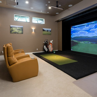 Example of a 1960s home theater design in Dallas