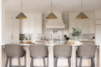 Transitional kitchen photo in New York