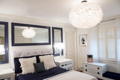 This is an example of a modern bedroom in New York.