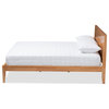 Marana and Rustic Natural Oak and Pine Wood Queen Size Platform Bed