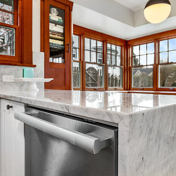 Maple Leaf full kitchen and fireplace renovation