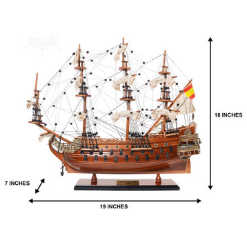 San Felipe Small Museum-quality Fully Assembled Wooden Model Ship