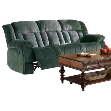 Homelegance Laurelton Double Reclining Sofa, Charcoal Microfiber