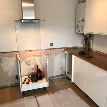 Modern white gloss kitchen