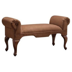 Adelia Chesterfield Style Button Tufted Performance Velvet Bench