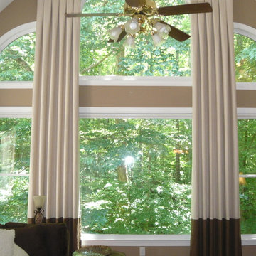Suwanee home box pleat drapes