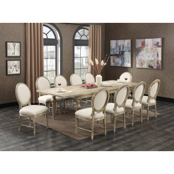 West Dining Table, Sandstone Buff