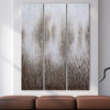 Dreamy Textured Metallic Hand Painted Abstract Wall Art Set of 3