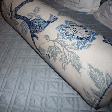 Serene Silver and Blue Master Bedroom