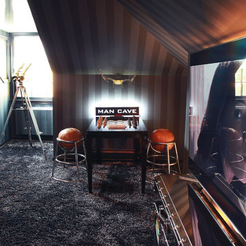 Sophisticated, Family-Friendly "Man Cave" Recreation Room - Hamptons, NY