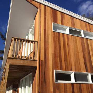 Crossroads Contracting , Job in NH Western Red Cedar Square Edge Siding