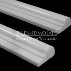 Statuary Crystal White Marble Italian Statuario Ogee 1 Chairrail Molding Polishe - Products
