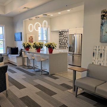 Weymouth, MA apartment complex clubhouse project by Carole Kitchen