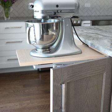 Elegant White Kitchen for Family Gatherings and Baking