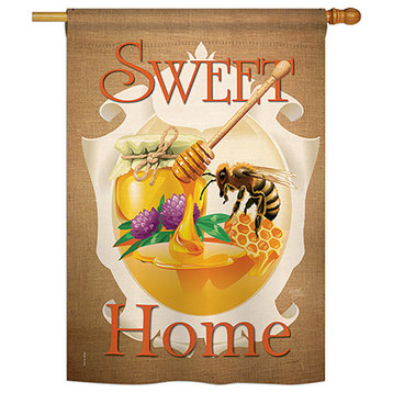 My Bee Sweet Home Garden Friends, Everyday House Flag 28"x40"