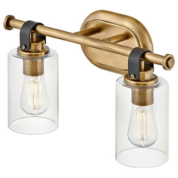 Hinkley Lighting 52882 Halstead 2 Light 16"W Bathroom Vanity - Heritage Brass