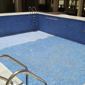 Pool Tile Laying