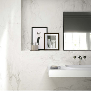 Calacatta Honed Bathroom - Florim Porcelain Tiles