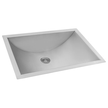 Ruvati 16"x11" Undermount Stainless Steel Bathroom Sink