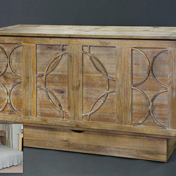 Arason Brussels Creden-ZzZ Murphy Cabinet Bed | Natural - Murphy Beds