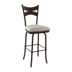 ARTEFAC - Open Back Swivel Stool, Spectator Seat Height 34" - Bar Stools and Counter Stools