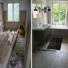 Sanierung 50er Jahre Bad Vorher Nachher Contemporary Bathroom