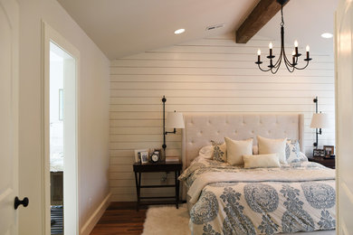 Example of a farmhouse bedroom design in Albuquerque