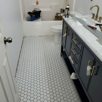 Bathroom Design and Remodel-after water damage