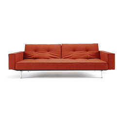 "Innovation" Splitback Sofa Bed / Arms / Stainless Steel Legs - Sofas