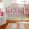 Paisley Splash in Pink Baby Crib Bedding Set 3-Piece Set