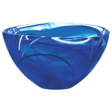 Kosta Boda Serveware Blue Contrast Bowl, Small