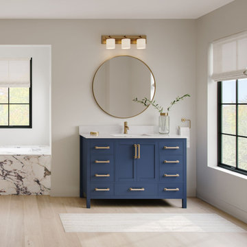 Eleanor Bath Vanity, Royal Blue, 48", Single Sink, Freestanding