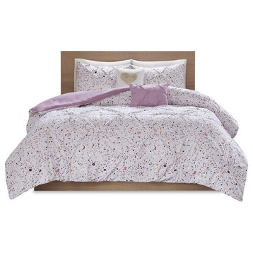 Glamorous Metallic Pintucked Comforter Set, Belen Kox