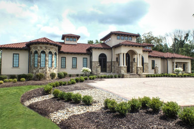 Photo of a mediterranean house exterior in Cleveland.