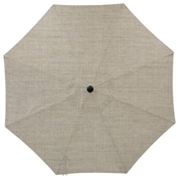 9' Round Universal Sunbrella Replacement Canopy, Cast Silver