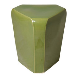 Celery Green Triangle Garden Stool - Accent And Garden Stools