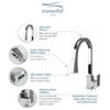 Transolid Kent Pull-Out Kitchen Faucet, Polished Chrome