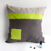 Cool Style Knitted Fabric Patch Work Pillow Floor Cushion 19.7 by 19.7 inches