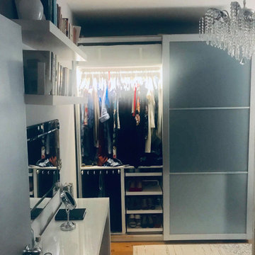 Lady's Dressing Room and Lounge - Maximizing Shared Space in NYC Apartment