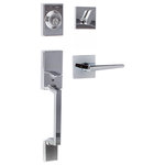 Sure-Loc Hardware - Modern Series Stockholm Handleset With Square Thumb Turn, Polished Chrome - Enhance your home's appearance with this Modern Series Stockholm Handleset With Square Thumb Turn from Sure-Loc Hardware. Best used for: Entrance Doors.