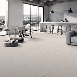 Viyom Light Grey Stone Effect Tiles &ndash; Matt, Porcelain, Rectified - 床＆壁タイル