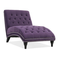 25 Most Por Traditional Chaise Lounge Chairs For 2018 Houzz Bay Butler Velvet Chaise Purple Indoor Lounge Chairs