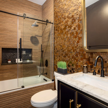 Bronze Oasis: Spa-Inspired Guest Bathroom Renovation | Chicago, IL