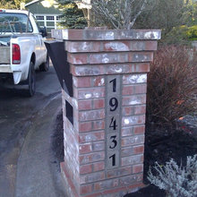 Brick mailboxes