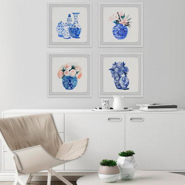 Chinese Vases III Quadriptych