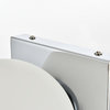 Living District Jaylin 1-Light Chrome & Frosted White Bath Sconce