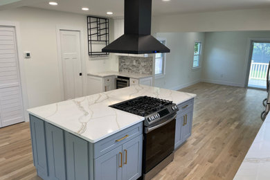 Example of a transitional kitchen design in Bridgeport
