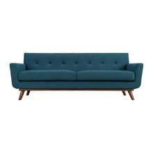 teal sofa